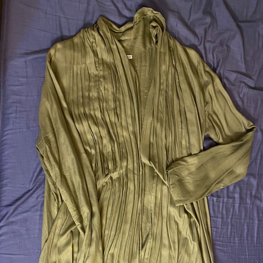 Olive Duster - Like New!